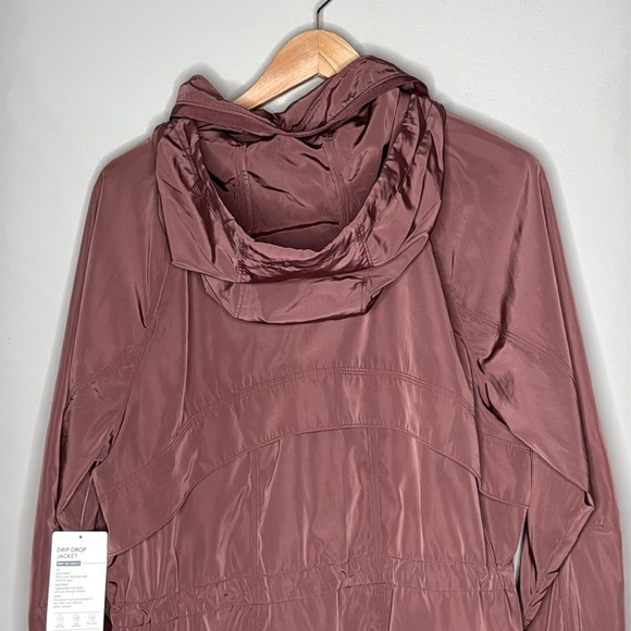 Athleta Drip Drop Rain Jacket in Mauve Brown Size XL Tall NWT - Picture 10 of 13